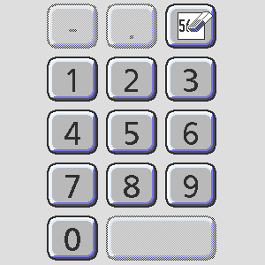 A keypad for touchscreens